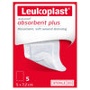 Leukoplast Leukomed Absorbent Plus Wound Dressing 5cm x 7.2cm Pack of 5 - welzo