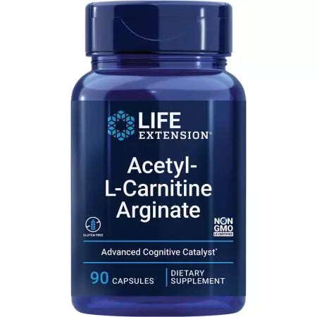 Estensione della vita acetyllcarnitina argenta 90 capsule