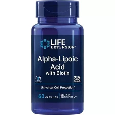 Life Extension AlphaLipoic Acid with Biotin 60 Capsules