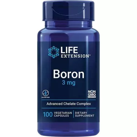 Extensión de la vida Boron 3 mg 100 cápsulas vegetarianas