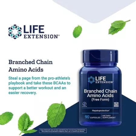 Life Extension Branched Chain Amino Acids 90 Capsules