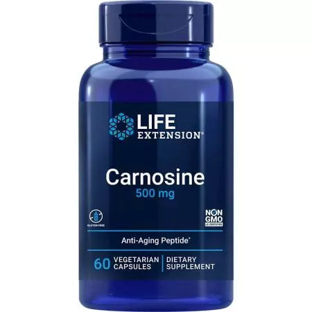 Livsforlængelse Carnosine 500 mg 60 vegetariske kapsler