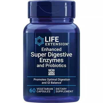 Life Extension Enhanced Super Digestive Enzymes and Probiotics 60 Vegetarian Capsules