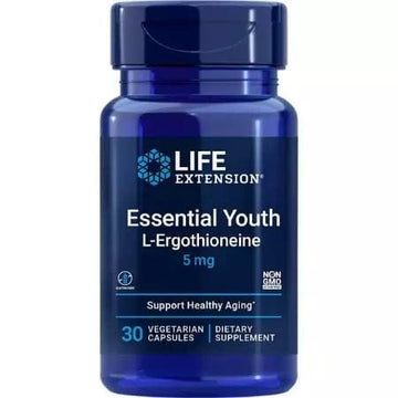 Life Extension Essential Youth LErgothioneine 5mg 30 Vegetarian Capsules