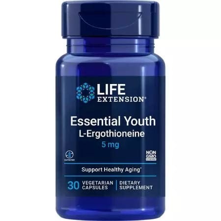 Life Extension Essential Youth LErgothioneine 5mg 30 Vegetarian Capsules