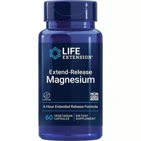 Extensão da vida Extendrelease Magnesium 60 cápsulas vegetarianas