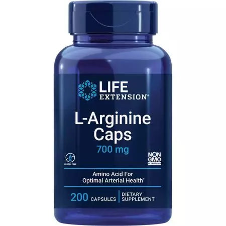 Caps de larginine d'extension de durée de vie 700 mg 200 capsules