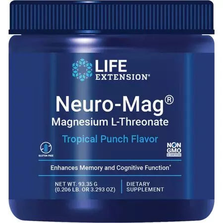 Life Extension Neuromag Magnesium lthreonaat (tropische punch) 93,35 gram