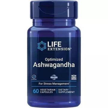 Life Extension Optimized Ashwagandha 60 Vegetarian Capsules