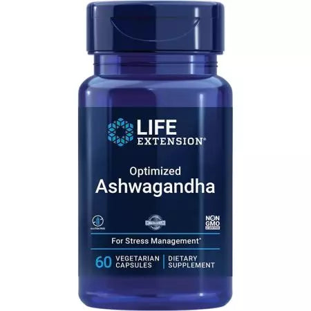 Life Extension Geoptimaliseerde Ashwagandha 60 Vegetarische capsules