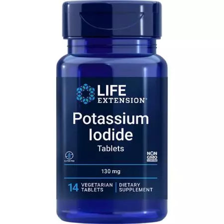 Comprimés d'iodure de potassium de vie 130 mg 14 comprimés végétariens