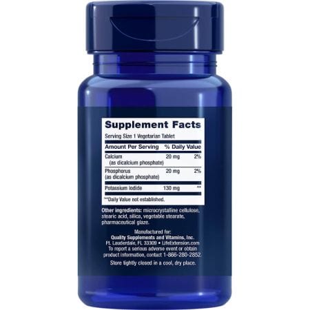 Life Extension Potassium Iodide Tablets, 130mg - 14 tablets