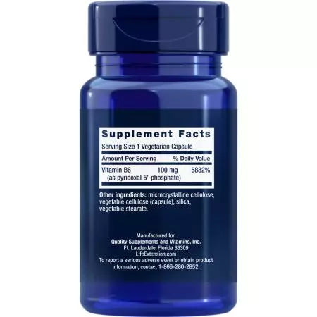 Lebensverlängerung Pyridoxal 5'Phosphat 100 mg 60 Gemüsekappen