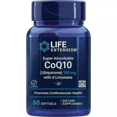 Life Extension Superabsorbable CoQ10 (Ubiquinon) mit Dlimonen 60 Softgelen