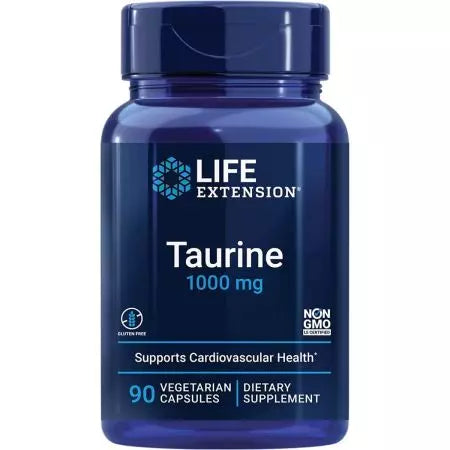 Επέκταση ζωής Taurine 1000mg 90 Capsules χορτοφαγίας