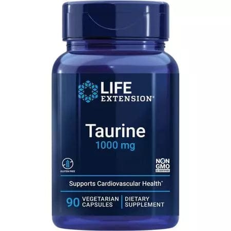 Life Extension Taurine 1000mg 90 Vegetarian Capsules