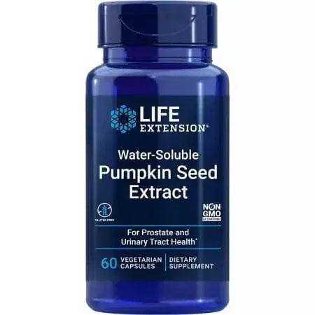 Life Extension WaterSoluble Pumpkin Seed Extract 60 Vegetarian Capsules