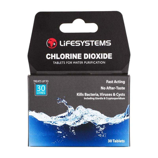 Lifesystems Chlorine Dioxide Water Purification Tablets Pack of 30 - welzo