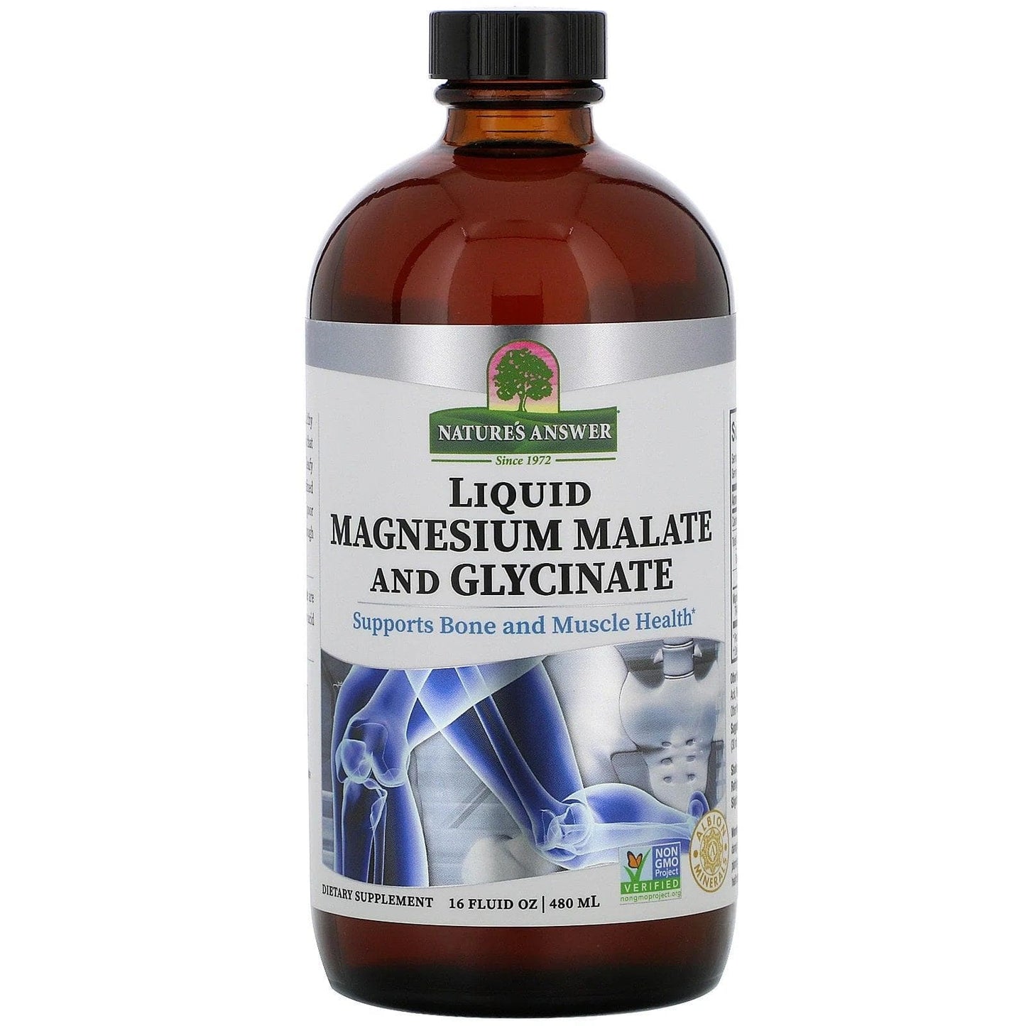 Liquid Magnesium Malate and Glycinate, 480ml - Nature's Answer - welzo