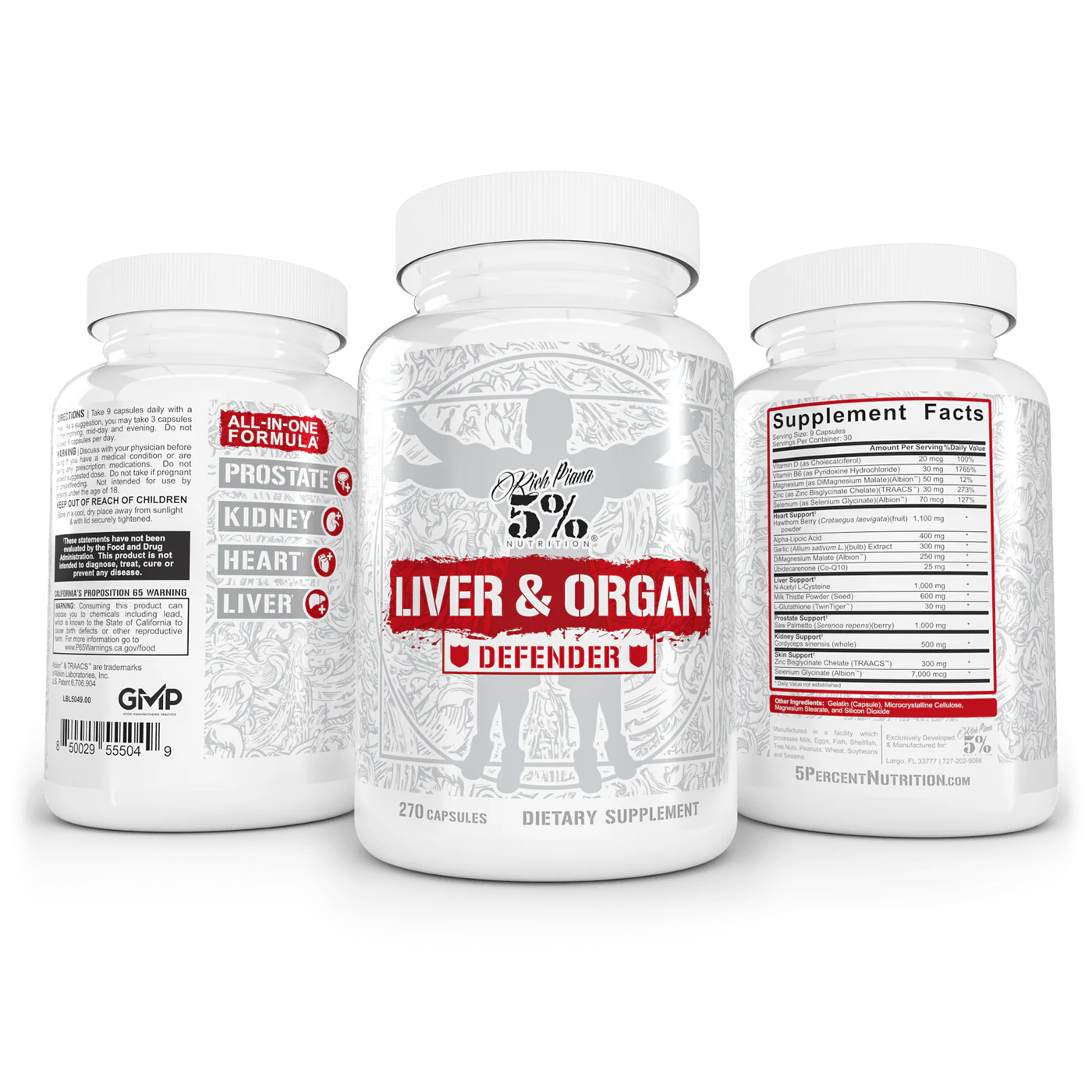 5% Nutrition Liver & Organ Defender - Legendary Series - 270 caps