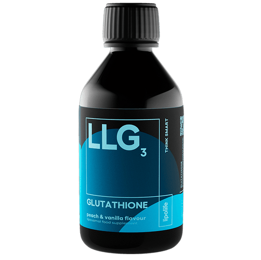 LLG3 Liposomal Glutathione (Peach & Vanilla Flavour) 240ml – Lipolife - welzo