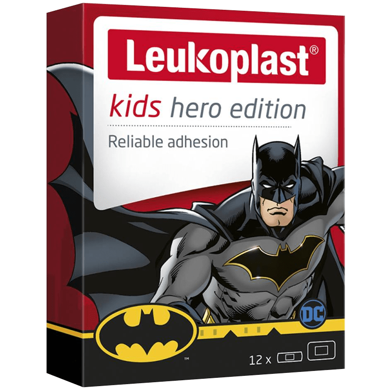 Leukoplast Kids Hero Edition Batman Plasters Pack of 12 - welzo