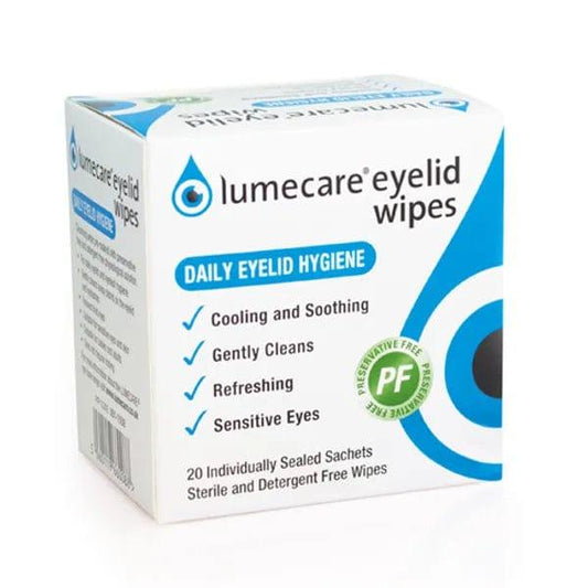 Lumecare Eyelid Wipes Pack of 20 - welzo