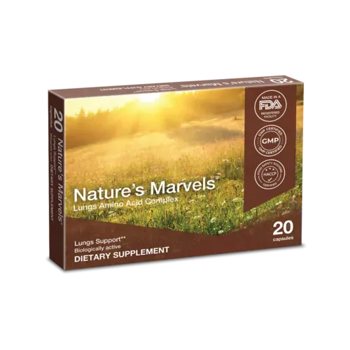 Nature's Marvels Lungs Bioregulator – 20 Capsules – image 2