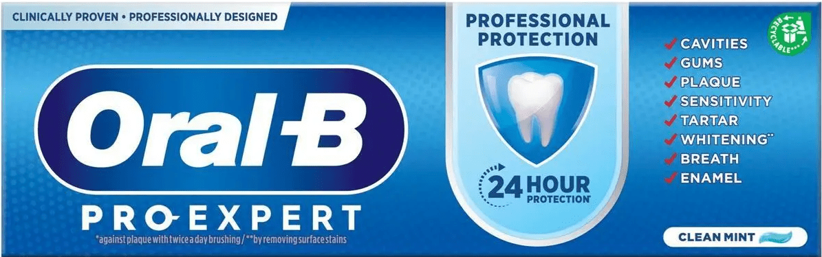 Oral-B Pro Expert Professional Protection Clean Mint Toothpaste 75ml - welzo