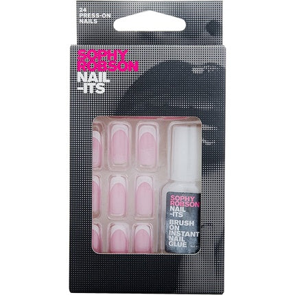 Sophy Robson Nail-Its False Nails White French Tip 24 Press-On Nails