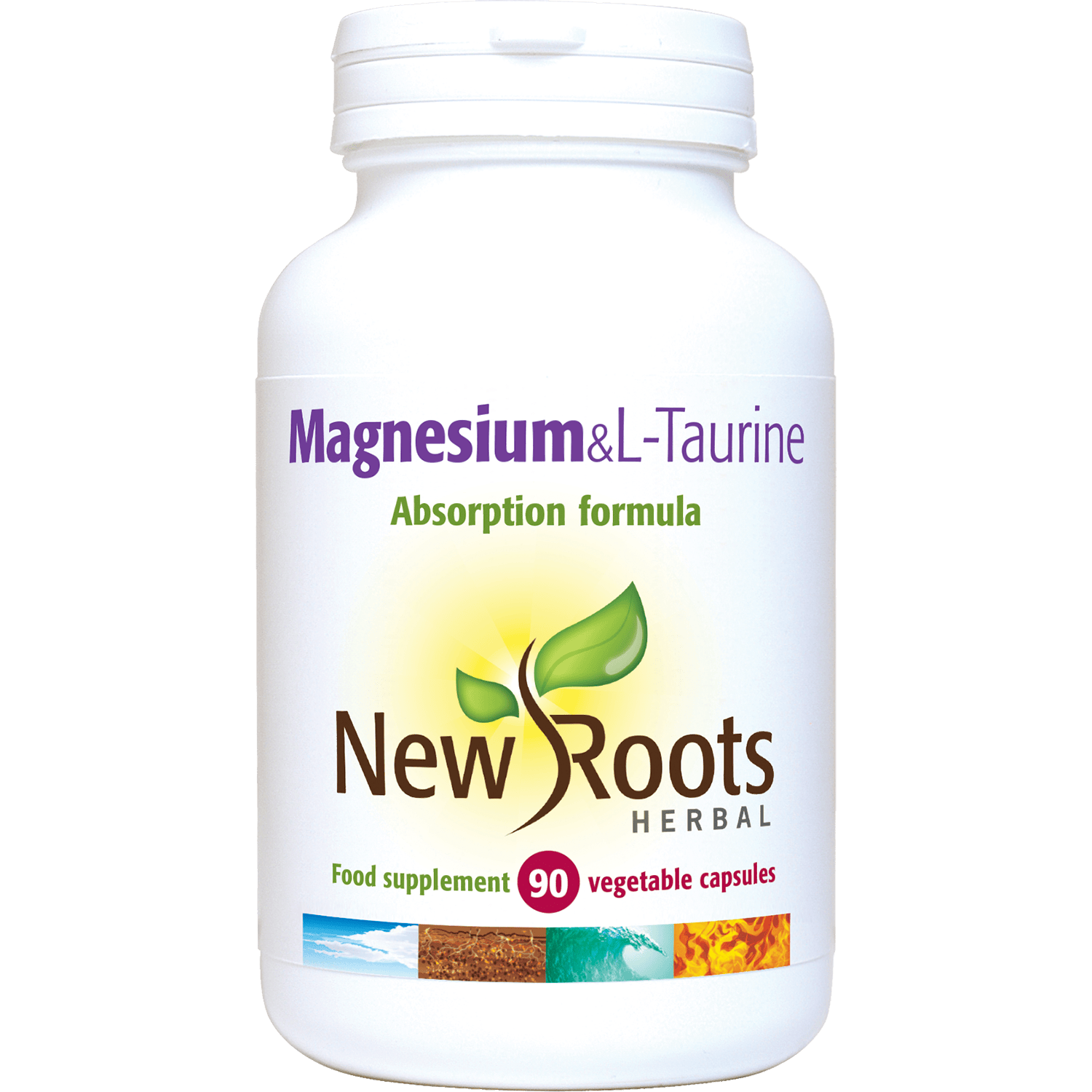 New Roots Herbal Magnesium Citrate & L-Taurine – 90 Capsules – image 2