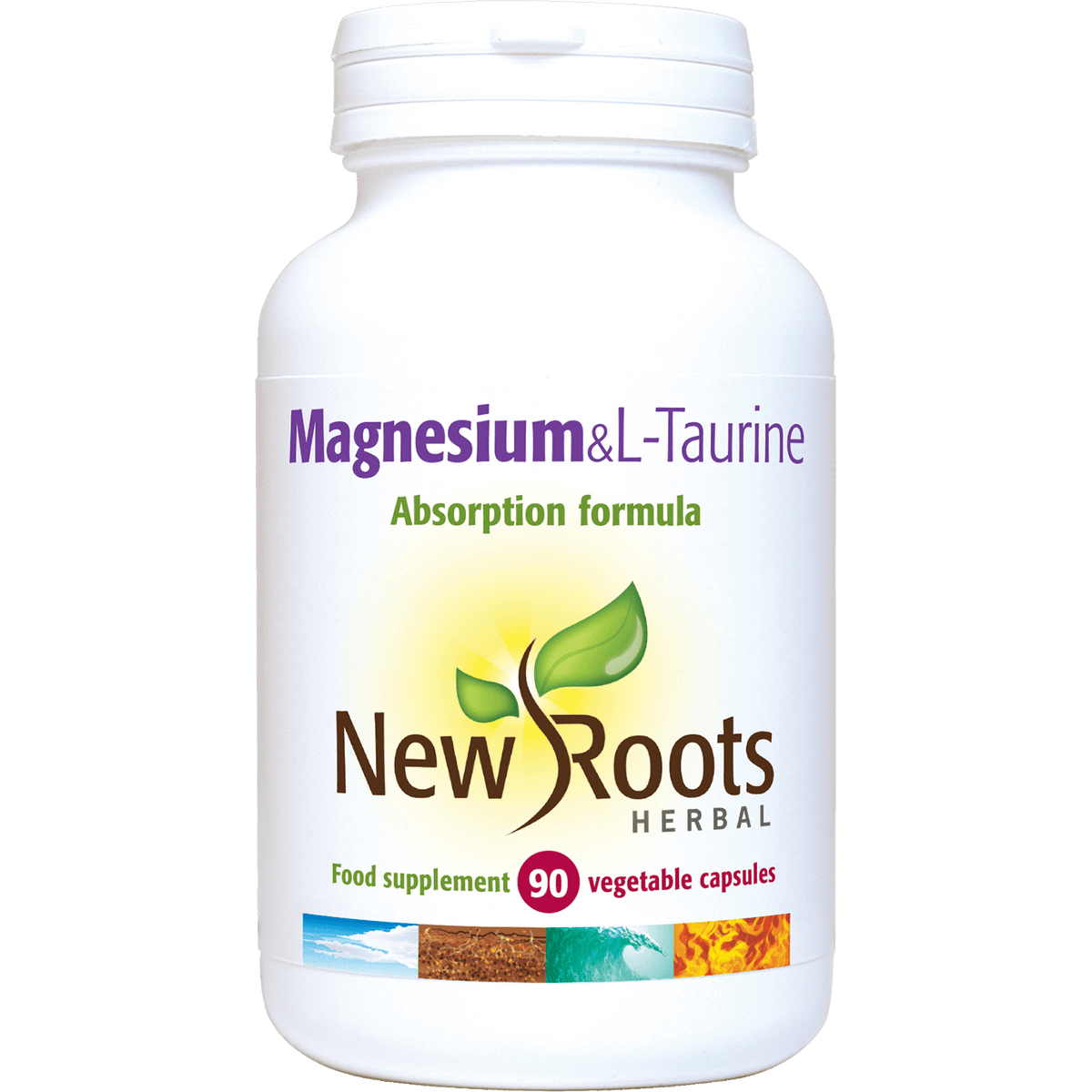 New Roots Herbal Magnesium Citrate & L-Taurine – 90 Capsules – image 2