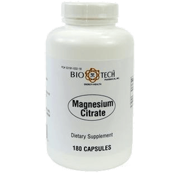 Magnesium Citrate (180 caps) - BioTech - welzo