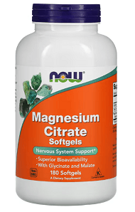 Magnesium Citrate, 180 Softgels - Now Foods - welzo