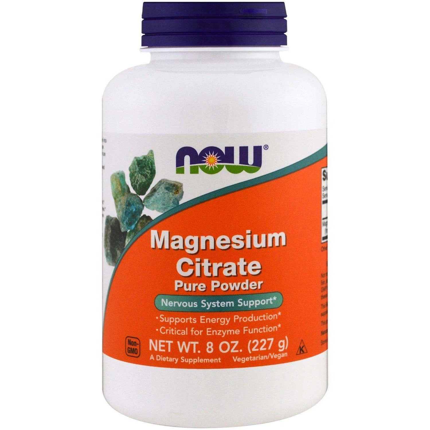 Magnesium Citrate Pure Powder 227g - Now Foods - welzo