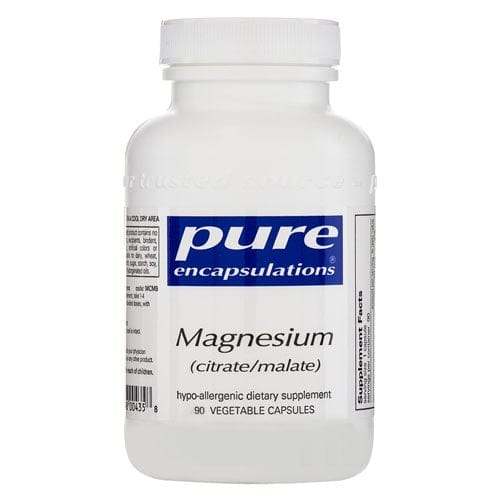 Magnesium (citrate/malate) 120 mg 90 vcaps - Pure Encapsulations - welzo