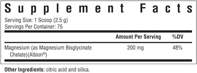 Magnesium Glycinate Powder, 187.5g - Seeking Health - welzo