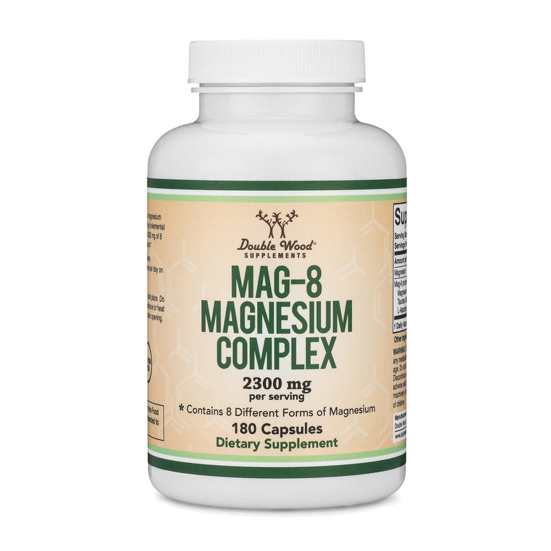 Double Wood Magnesium Complex (Mag-8) - 180 x 436 mg capsules - Welzo