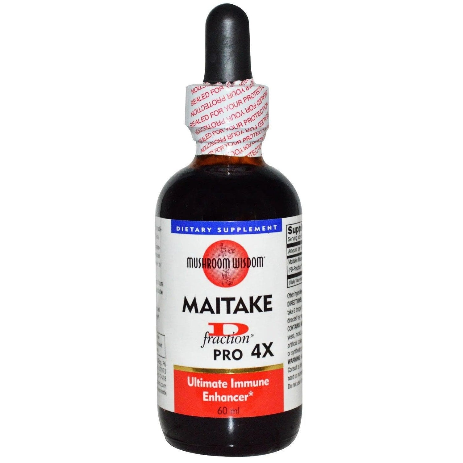 Maitake D-Fraction, Pro 4X, 60 ml - Mushroom Wisdom - welzo