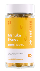 Bettervits Manuka Honey Immunity Gummies - Welzo