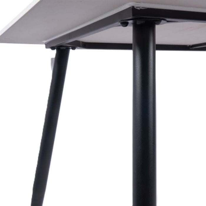 Table à manger à haute brillance de 120 cm - Frias Modern Chrome Base & Chunky Legs (Copie)