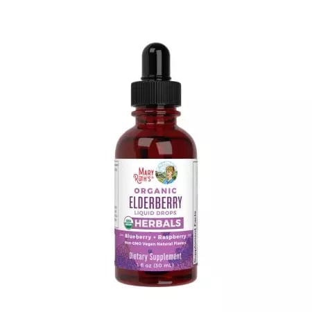 MaryRuth Elderberry Drops (Blueberry + Raspberry) 1 oz