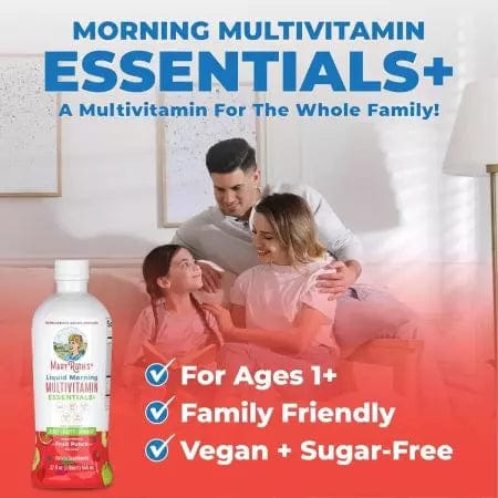 MaryRuth Liquid Morning Multivitamin Essentials+, Fruit Punch, 32 oz (946ml)