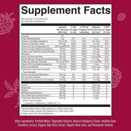 MaryRuth Liquid Morning Multivitamin - Raspberry