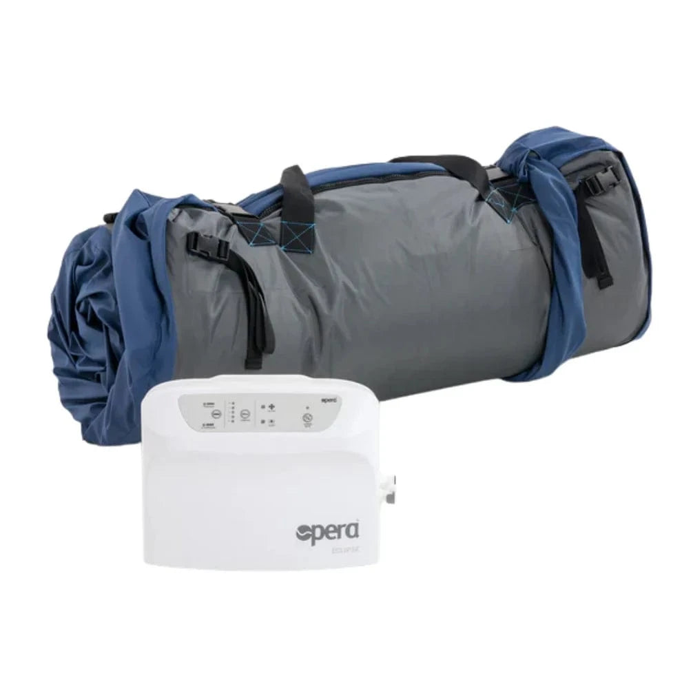 Eclipse Air Mattress System - Mattress de soulagement de pression alterné de 8 "en profondeur pour les utilisateurs à très haut risque avec une pompe à écoulement automatique