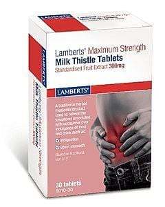 Maximum Strength Milk Thistle 300mg Tablets, 30 tabs - Lamberts - welzo