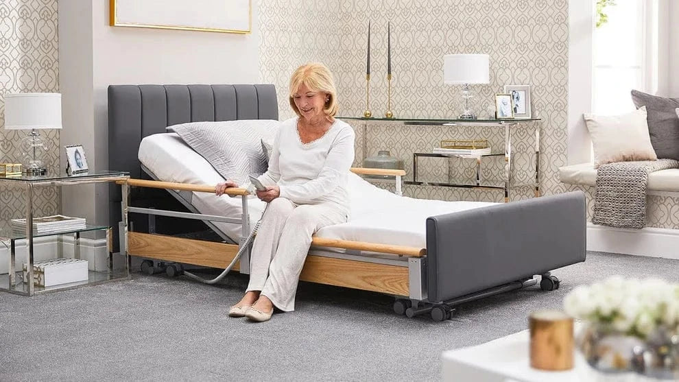 Letto da profilazione del comfort solista - letto elettrico a basso costo regolabile con regressione automatica per la demenza e l'assistenza domiciliare (fino a 33¾ pietra) (copia)