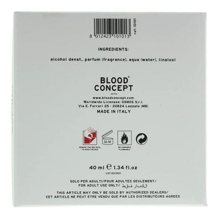 Blood Concept O Eau de Parfum 1.4oz 40ml Dropper