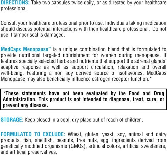 MedCaps Menopause,120 capsules - Xymogen - welzo