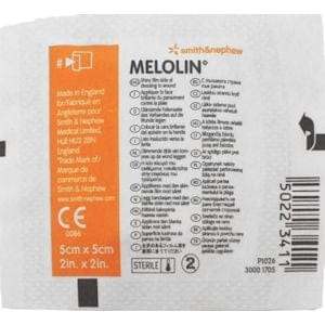 Melolin Low Adherent Absorbent Dressing 5cm x 5cm - welzo